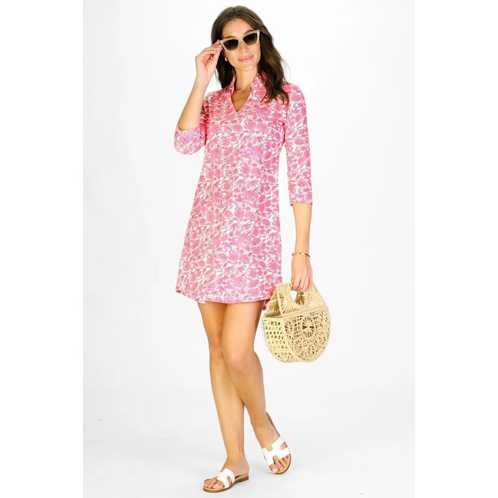Duffield lane Lilian dress size large hibiscus haven print - NWT